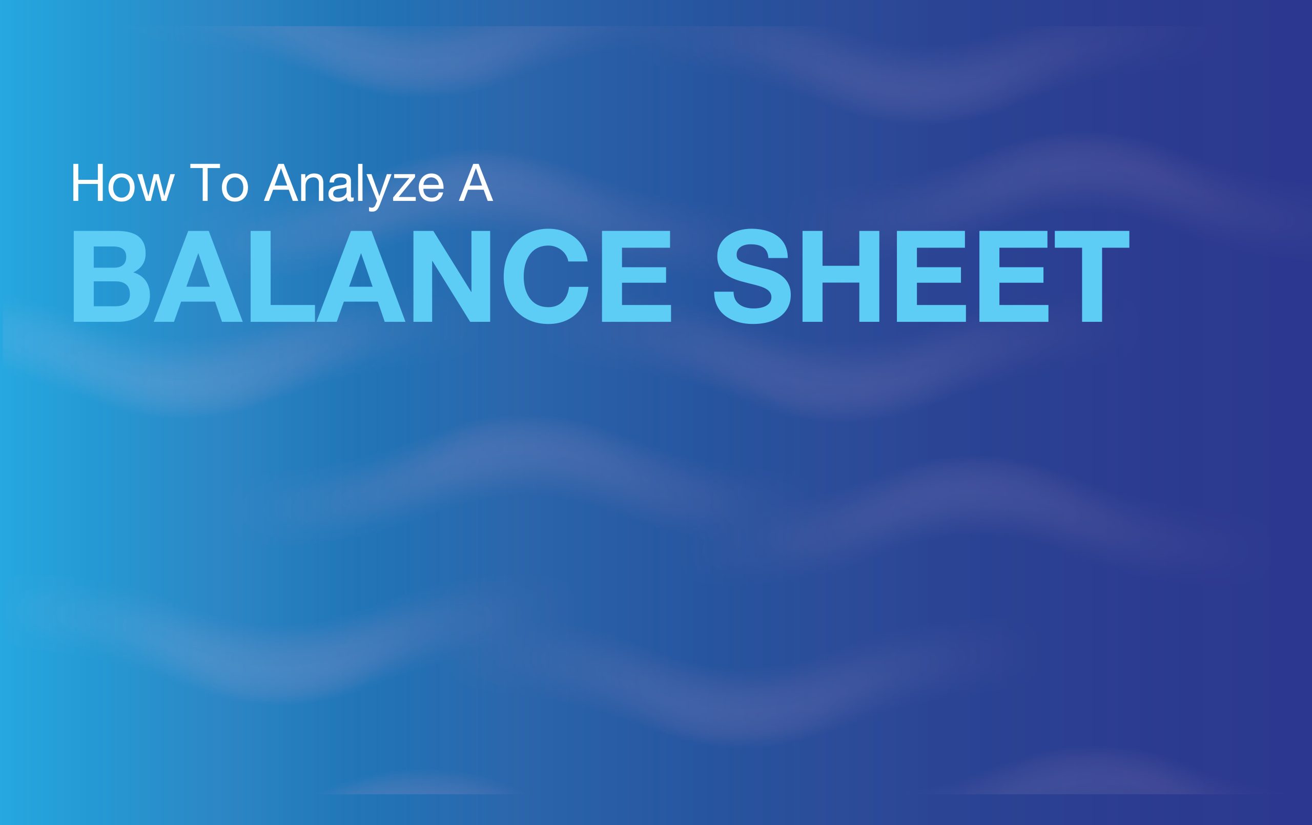 Balance Sheet